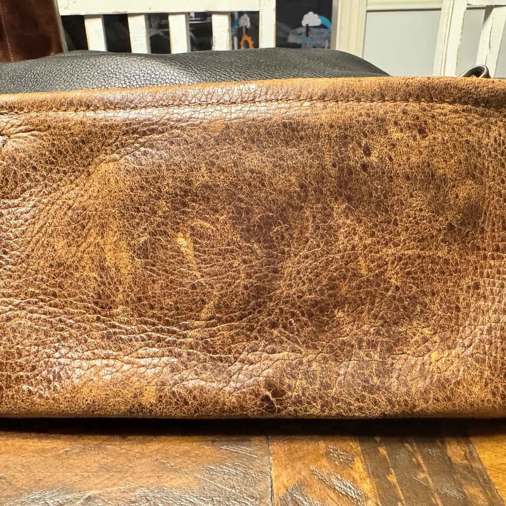Rough & Tumble small Brown Butter Leather Wristlet - Picture 2 of 8